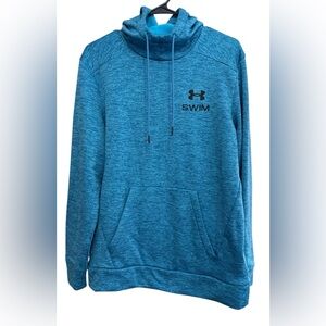 Under Armour SWIM Hoodie Pullover Blue Teal Unisex Size Small